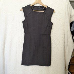 Black Ribbed bandage style bodycon dress